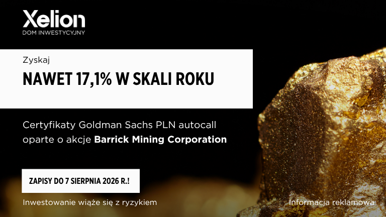 GS PLN autocall oparty o akcje Barrick Mining Corp